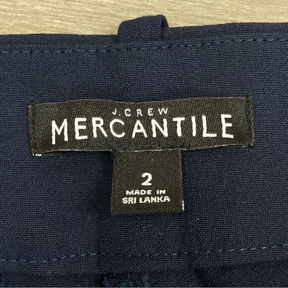 J. Crew Mercatile Slim Crop Ruby Pant Navy Blue 2 - Picture 9 of 13